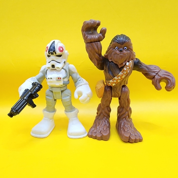 Fisher Price Imaginext Lot Star Wars Stormtrooper Chewbacca 3" - Picture 3 of 9